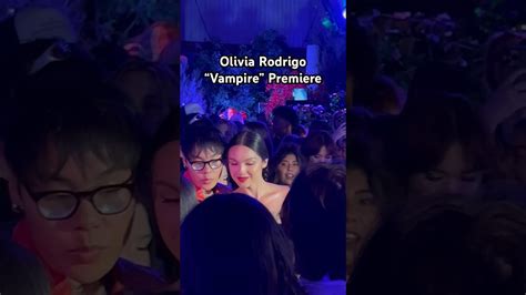 Olivia Rodrigo “vampire” Premiere Youtube
