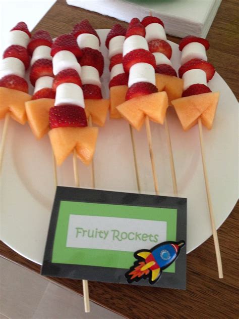 Fruity Rockets For Space Party Space Birthday Party Space Theme