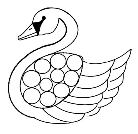 Baby Swan Coloring Page Coloring Pages
