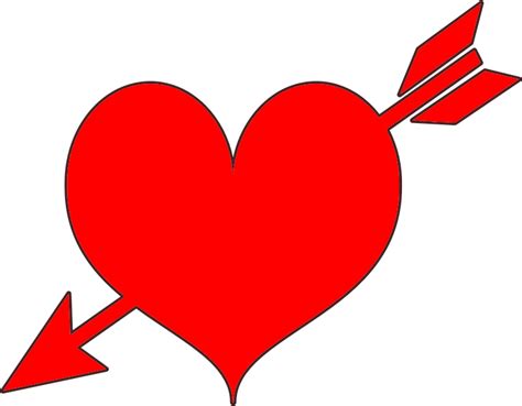 Red Heart Arrow Openclipart