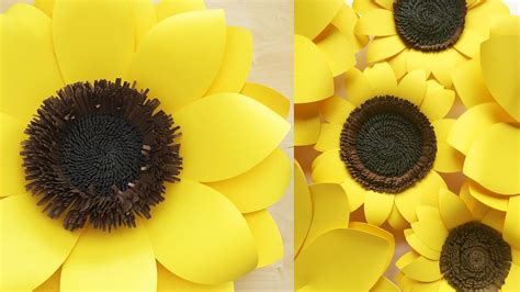 Diy Paper Sunflower Tutorial How To Make An Easy Paper Sunflower
