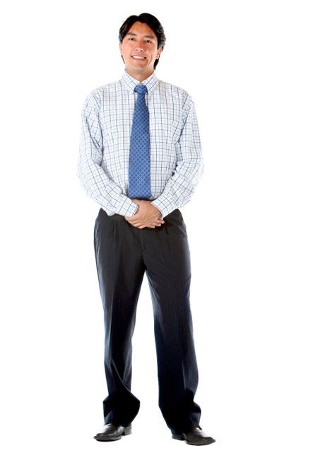 Person Standing White Background