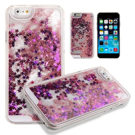 Glitter Star Liquid Case For Iphone 6 6s Plus Se 5 5s Transparent Pc