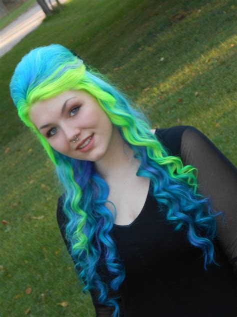 Pin By Aj Anderson On Colorful Hair Rainbow Hair Color Rainbow Hair