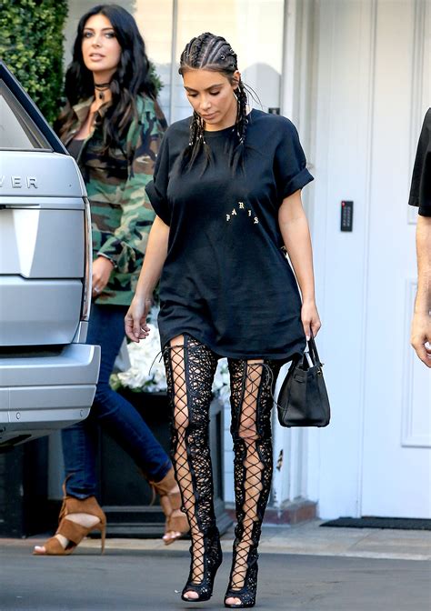 Kim Kardashian Wore Cornrows See Her Hair Makeover