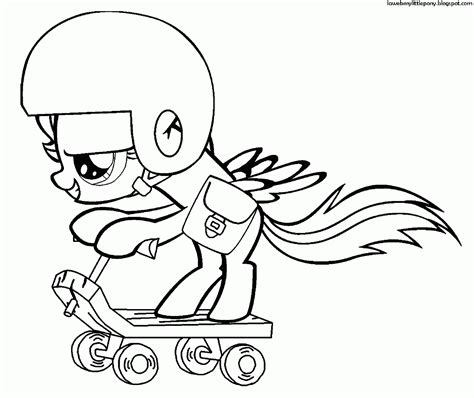 My Little Pony Scootaloo Coloring Pages At Getcolorin
