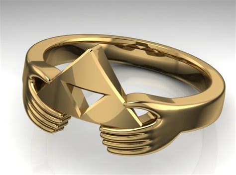 The Legend Of Zelda Triforce Ring Fyx44469b By Lifestyledesignsjewellery