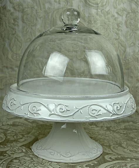 Had purchased another i had to return elsewhere as the dome did not otherwise fit and it all this can be seen in the graceful floral pattern, the white porcelain and the light glass. Covered Cake Stand. Libbey Selene Glass Cake Stand with Dome.