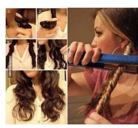 How To Curl Your Hair With A Straightener Curl Hair With Straightener