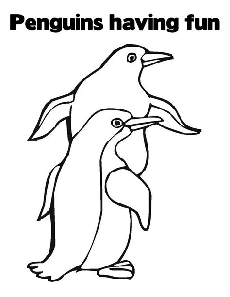 Free Coloring Pages Of Penguins Coloring Pages