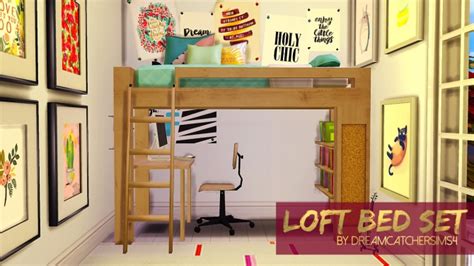 Loft Bed Set At Dreamcatchersims4 Sims 4 Updates