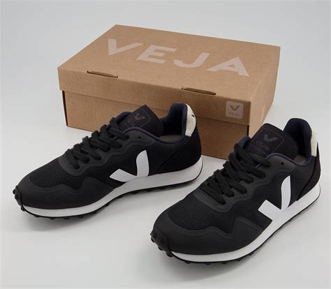 Veja B Mesh Trainers Black Natural F Vegan Womens Vegan Shoes