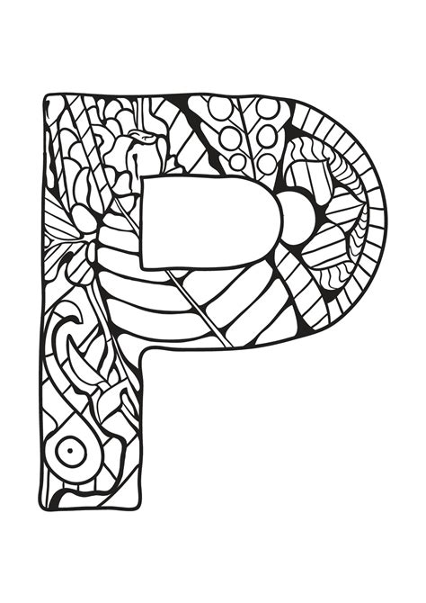 Ces cartes sont faciles à faire : Alphabet lettre p - Coloriages alphabet et lettres