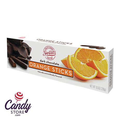 Orange Jelly Sticks Dark Chocolate 105oz 12ct