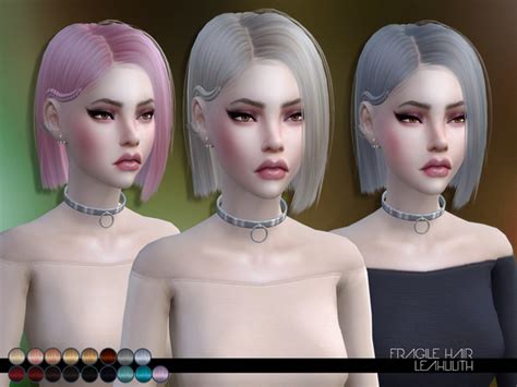 The Sims Resource Leahlillith Fragile Hair • Sims 4 Downloads