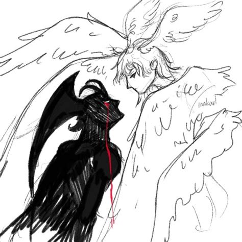 Demon Fallen Angel Anime Boy Drawing Fallen Angel By Evill33tchaos On