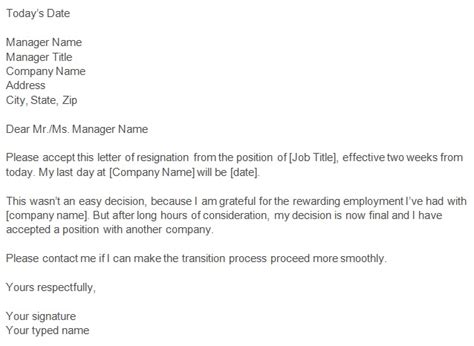 write   weeks notice letter   resignation templates