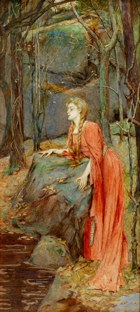 Henry Meynell Rheam 1859 1920 Melisande 1900 Pre Raphaelite Art