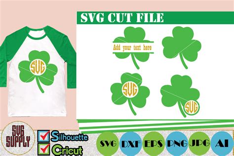 Shamrock Svg Cut File 66269 Cut Files Design Bundles