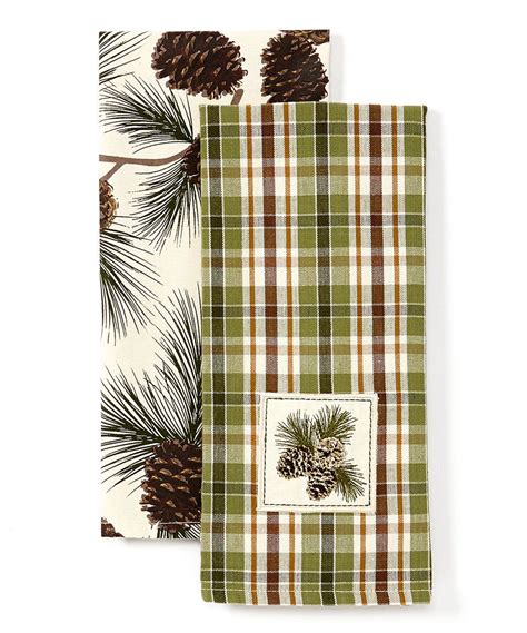 Another Great Find On Zulily Pinecone Dish Towel Set Of Two By