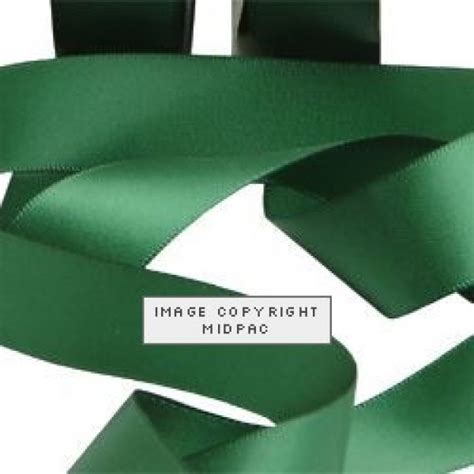 Mm Forest Green Double Faced Satin Ribbon