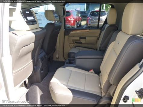 Chocolatealmond Interior Rear Seat For The 2013 Nissan Armada Platinum