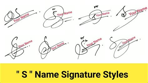 How To Draw S Signature In 10 Different Styles S Signature Style