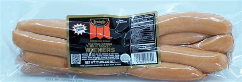 Groceries Express Com Product Infomation For Brookside Wieners Fully Cooked Natural Casing