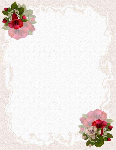 Floral Stationery Theme Free Page 2