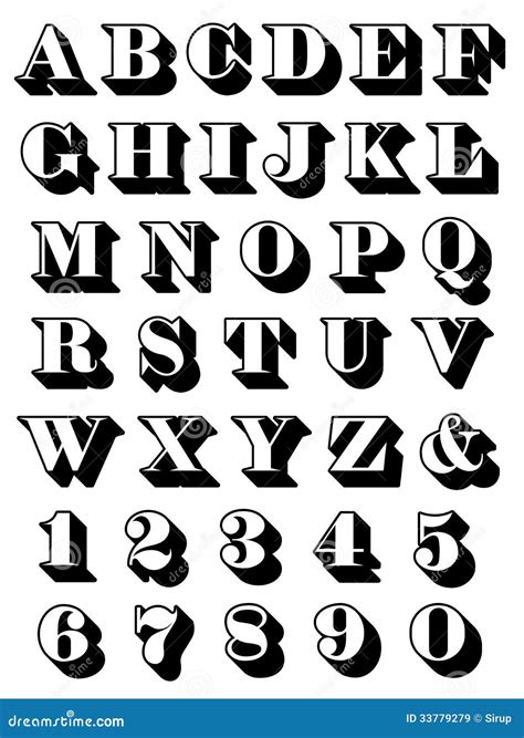 Complete Alphabet Set Uppercase Serif Royalty Free Stock Images Image