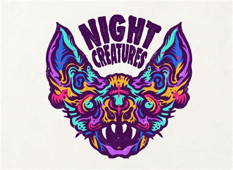 Ознакомьтесь с этим проектом Behance Night Creatures
