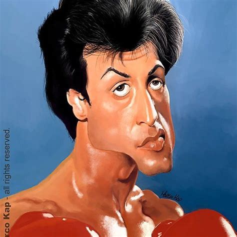 Caricatura De Rocky Caricature Man Caricature Rocky Balboa