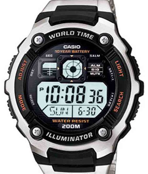 It has 5 independent alarms, a stopwatch feature, countdown timer, automatic calendar, 12 and 24 hour time, and. Casio D084 World Time Signal Watch - Buy Casio D084 World ...