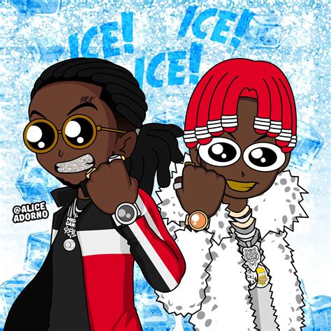 Cover Art Ice Tray Quavo Ft Lil Yachty By Aliceadorno Cartoon