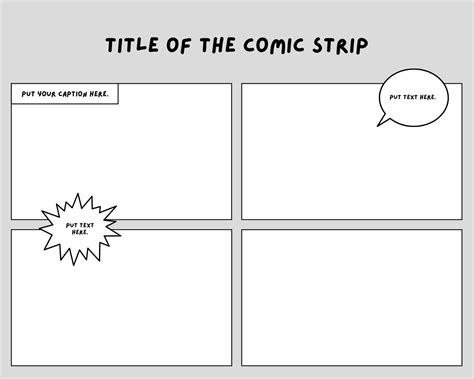 Comic Strip Formats