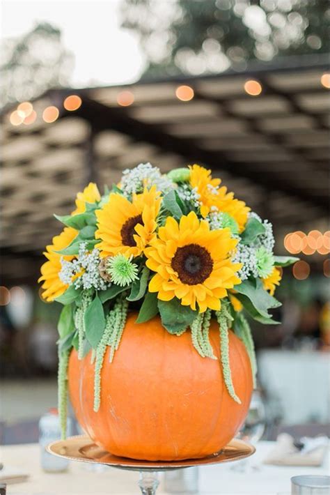 ways   pumpkins   wedding decor weddingomania