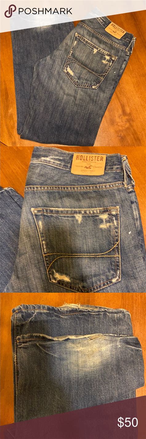 Rare Ripped Vintage Hollister Jeans 32x30 Hollister Jeans Mens