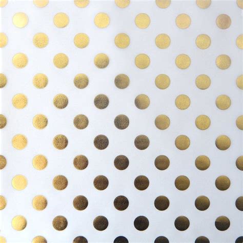3 Sheets Gold Foil Polka Dots On Vellum Paper Gold Foil Print Foil