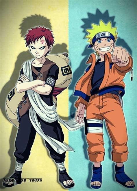 Naruto And Gaara Naruto Personajes De Anime Personajes De Naruto