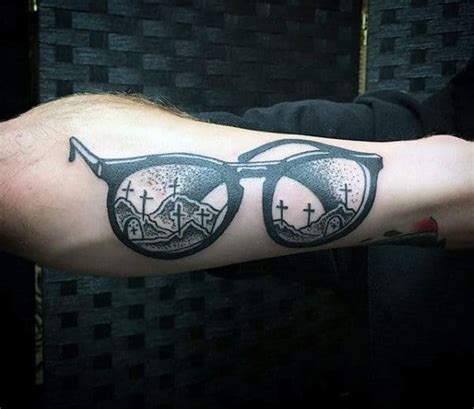 30 Glasses Tattoo Designs For Men Eye Catching Ink Ideas