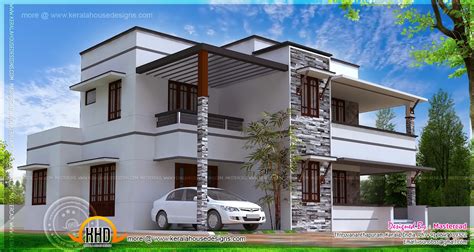 3 Bedroom Contemporary Villa Home Kerala Plans