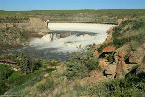 The Great Falls Of The Missouri River In Great Falls Montana