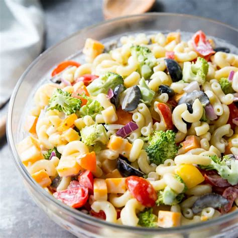 Rainbow Macaroni Salad ⋆ Real Housemoms