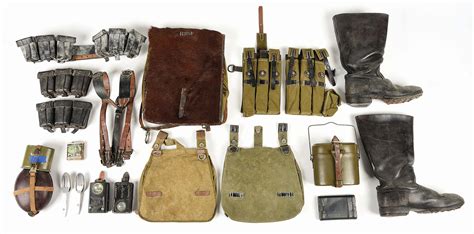 Lot Detail Lot Of World War Ii German Military Gear And Boots