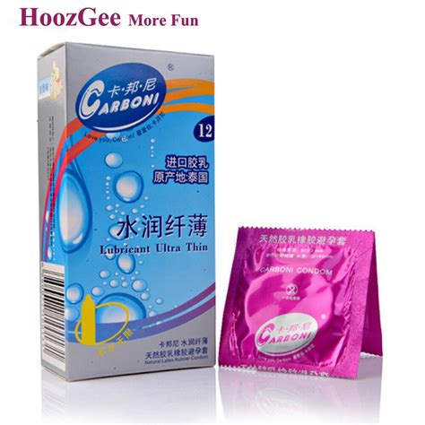 Hoozgee Carboni Condoms Extra Safe Lubricant Ultra Thin Excellent Latex Condom For Men Sex Toy
