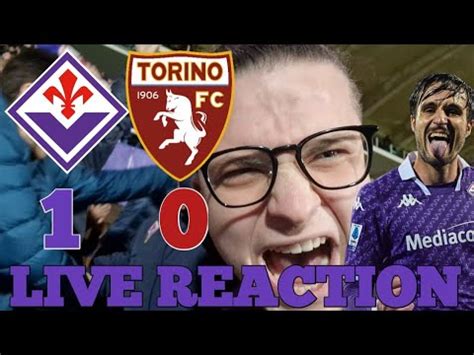 GODOOO LIVE REACTION DALLO STADIO FIORENTINA TORINO 1 0 GOL