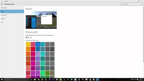 How To Change Windows 10 Theme Colors And Background Image Youtube