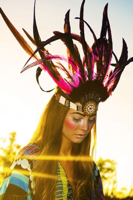My Halloween Inspiration Native American Makeup Feather Headdress