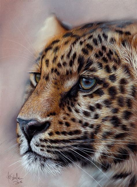 Pastel Painting Leopard For Sale Christina Schulte Fine Art In 2021