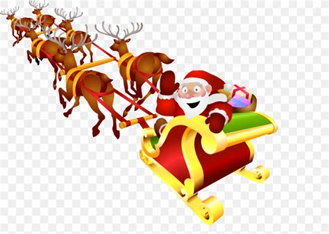 Santa Claus Rudolph Sled Christmas Reindeer PNG X Px Santa